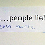 A sign in sales office of U.S. Foreclosure Relief 