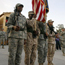 U.S. soldiers standing at attention.
