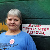 Judy Bonds, a West Virginia coal miner's daughter, is an outspoken advocate for wind power.