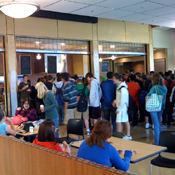 West Linn High School's cafeteria.