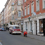 Leipzig, Germany, street. 
