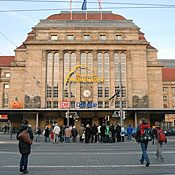 Leipzig's central railway station.