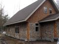 Cordwood home