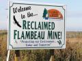 Flambeau welcome sign