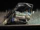Damaged bus near Austin, Minn.