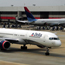 A Delta Airlines jet in Atlanta