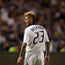David Beckham plays in a match