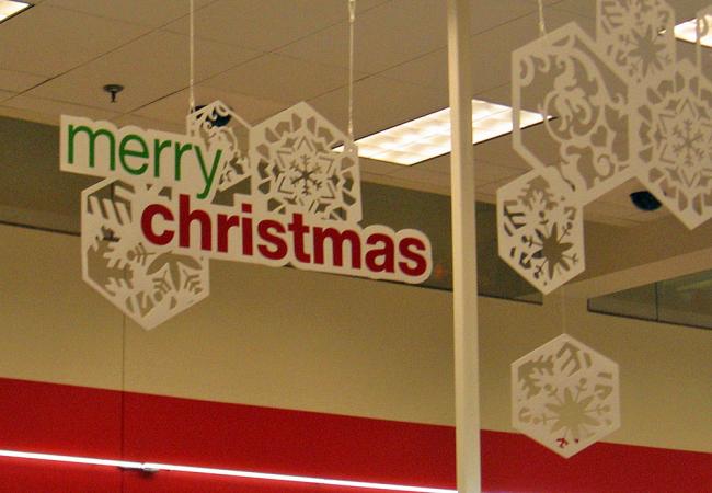 target store inside. The interior of a Target store