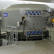 A cyclotron at the Roberts Proton Therapy Center 