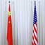 U.S. and Chinese flags