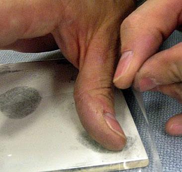 Students also learned the art of dusting for fingerprints and how the FBI 