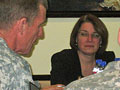Klobuchar with Gen. McChrystal