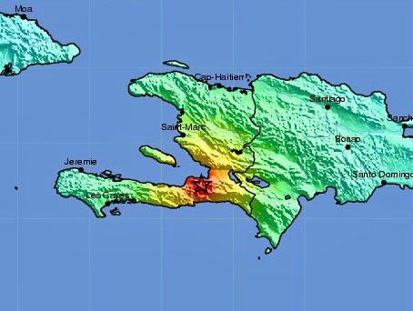 This map of Haiti shows the 2011