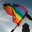 Waving a GLBT flag