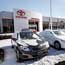 Toyota vehicles on a lot