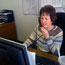 Pam Giguere works at a staffing agency