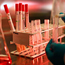 A rack of test tubes