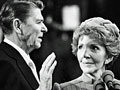 Reagan takes the oath of office