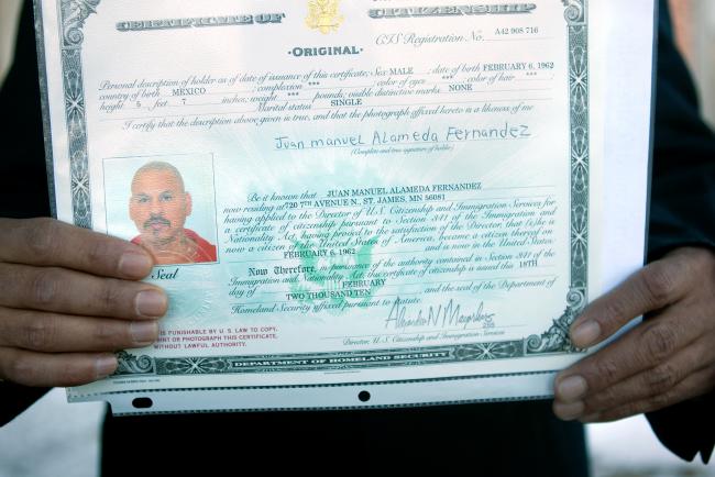 Certificate Citizenship