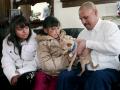 Juan Alameda and his daughters
