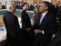 President Obama greets Kline