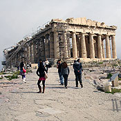 Athens' architectural heritage. Even archaeologists have been going out on strike in protest over the deficit-reduction program.