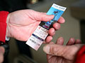 Scanning tickets at Target Field