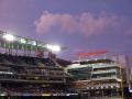 Target Field at dusk