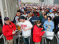 Fans entering Target Field