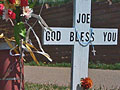 Memorial to slain officer