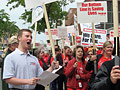 Nurses picket