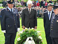 Laying a wreath at WWI cemetery in Waregem