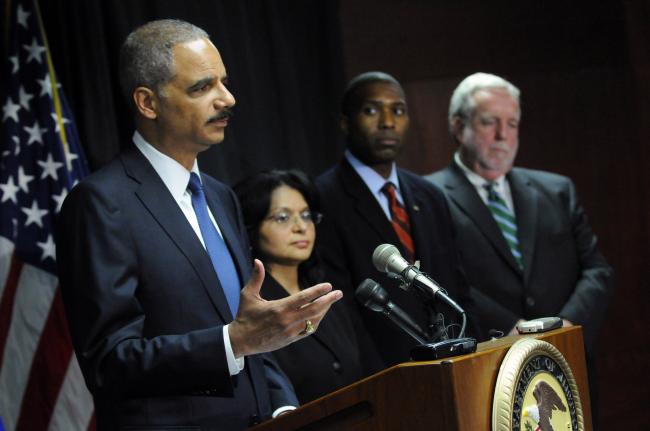 From left, U.S. Attorney General Eric Holder, Assistant Attorney General for 