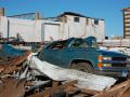 Destroyed car