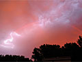Rainbow and lightning