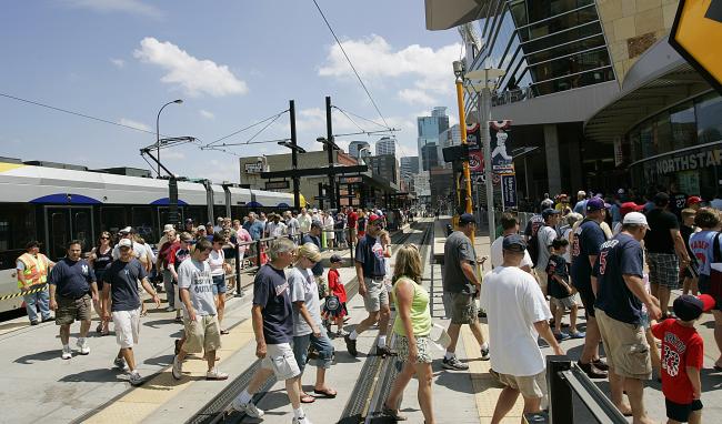 target field twins. Target Field attracts fans who