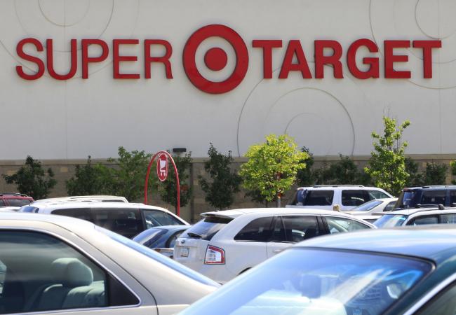 target store logo. Photo: #A Target store is seen