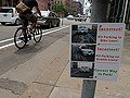Bike lane parking signs