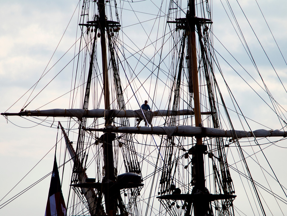 Working on ship