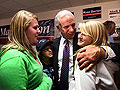 Mark Dayton gives hugs