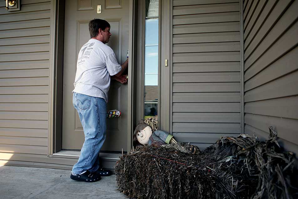 Locking up a foreclosed home