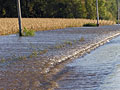 Flooded road