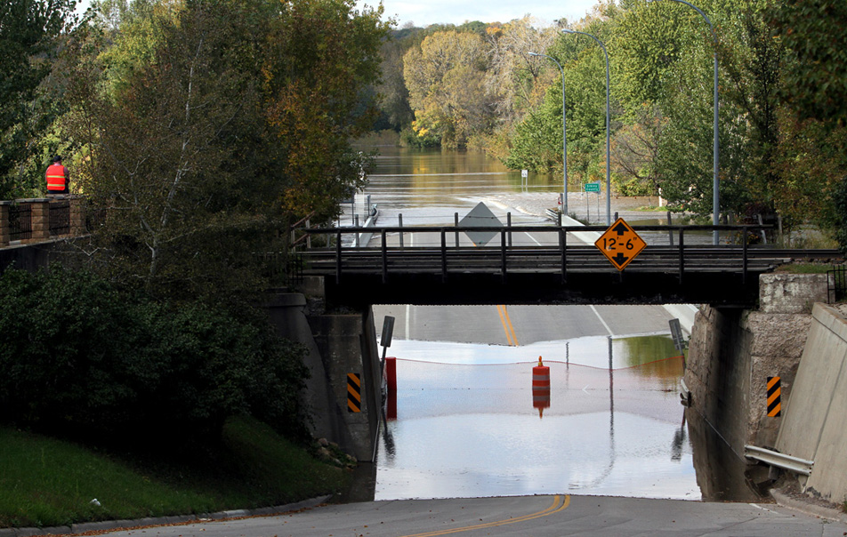 Flooding in Le Sueur