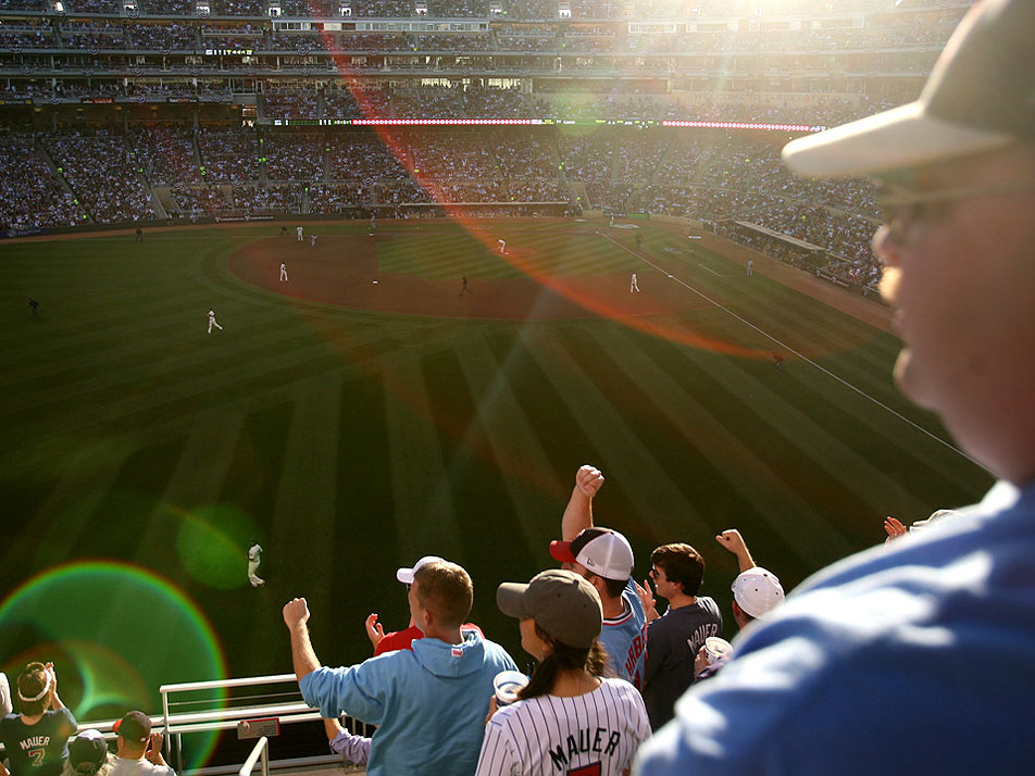 Cheering from left field