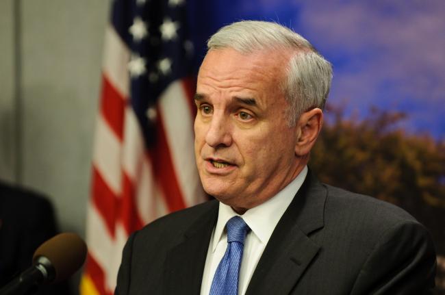 picture of mark dayton. Mark Dayton speaks at a press