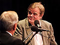 Walter Mondale talks with Garrison Keillor