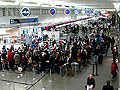 Airport security line