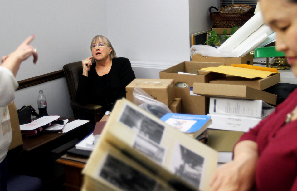 Senator Scheid in her new office