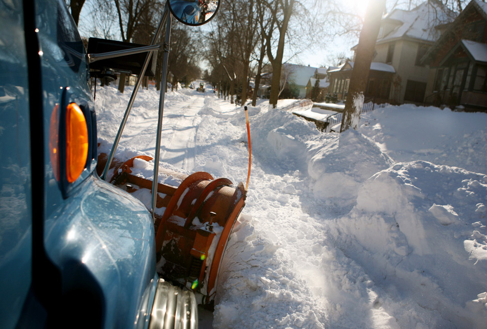 Plowing the streets