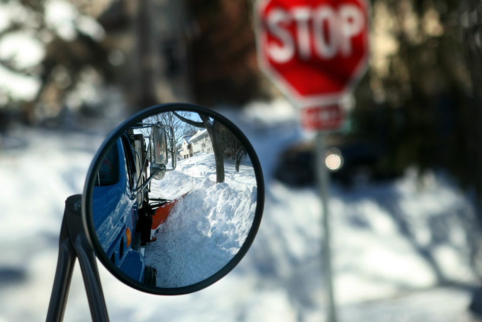 Clearing streets in Bryn Mawr